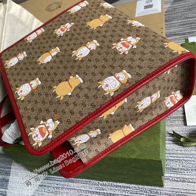 Gucci新款女包 古馳GG系列2021新款兒童托特購包購物袋 Gucci方形復古手提袋肩背包 605614  ydg3218
